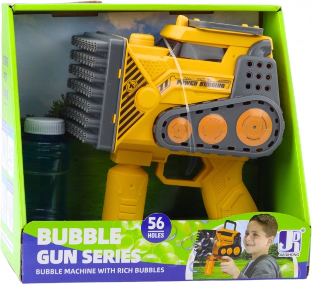 Bouw-bubbelpistool 56 gaten geel
