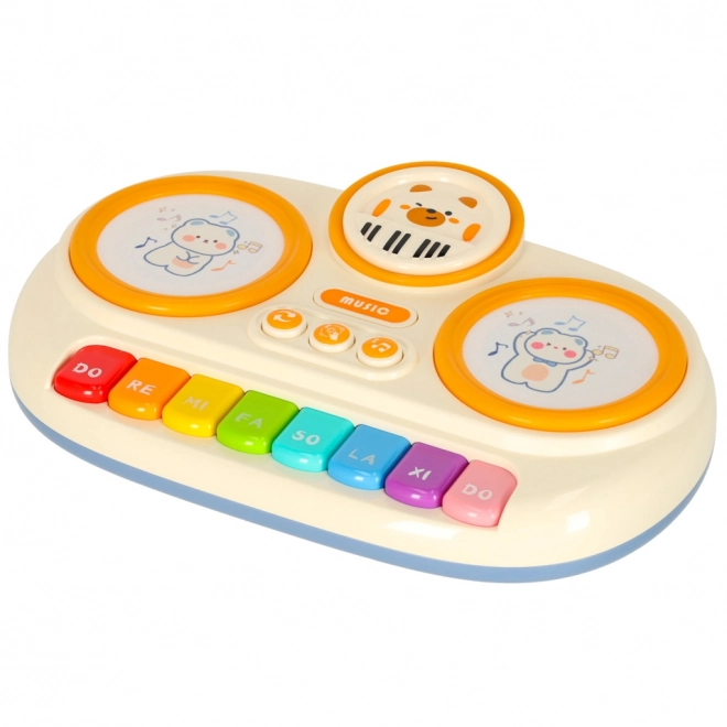 Interactieve kinderkeyboard educatief beige