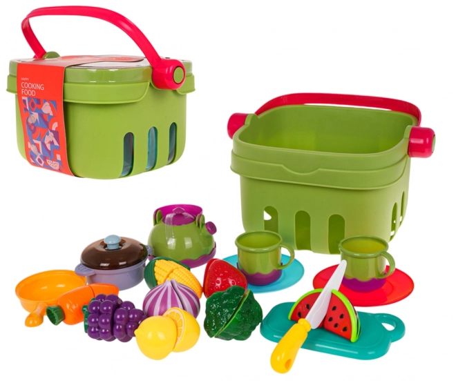 Kinder picknickmand met accessoires