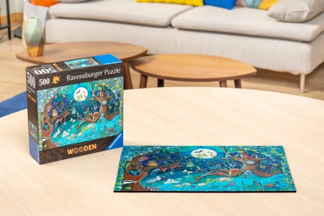 Houten puzzel magisch bos 500 stukjes