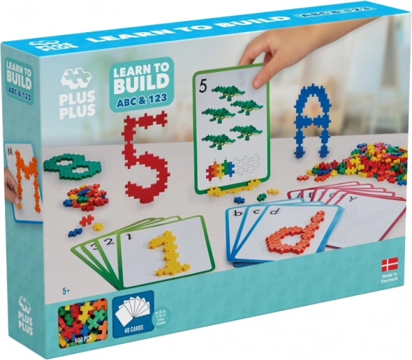 Plus-Plus leer bouwen abc & 123 bouwset, 600 stukjes