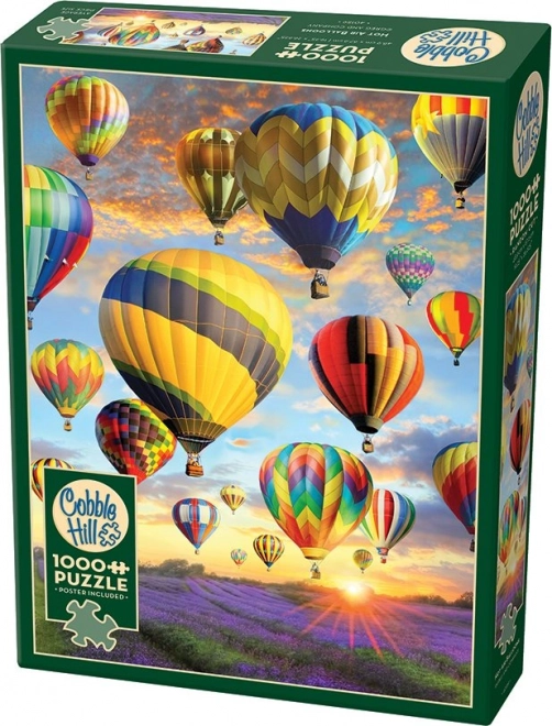 Puzzle COBBLE HILL heteluchtballonnen 1000 stukjes