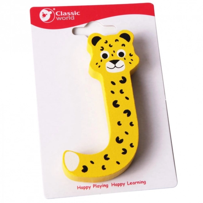 Classic World Houten Letter J