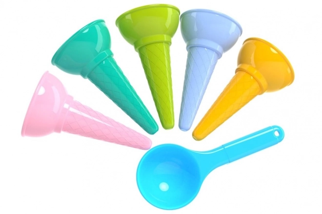 Set van kleurrijke ijsvormpjes Zand 6221