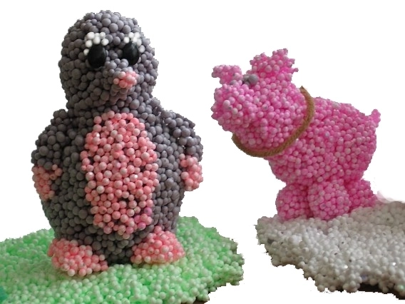 PlayFoam® Modelinaglom / Klei bolletjes 4 kleuren