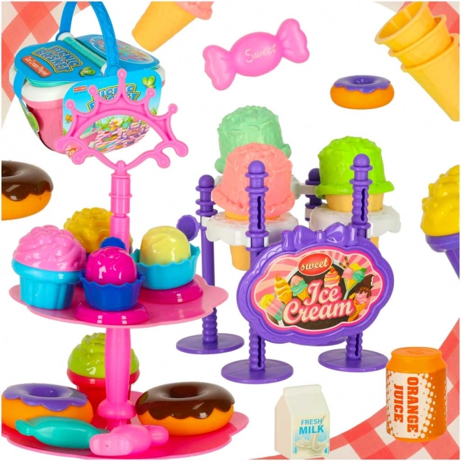 Picknickmand met desserts