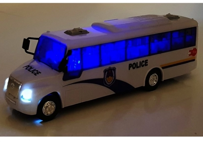 Model politie bus Wit licht