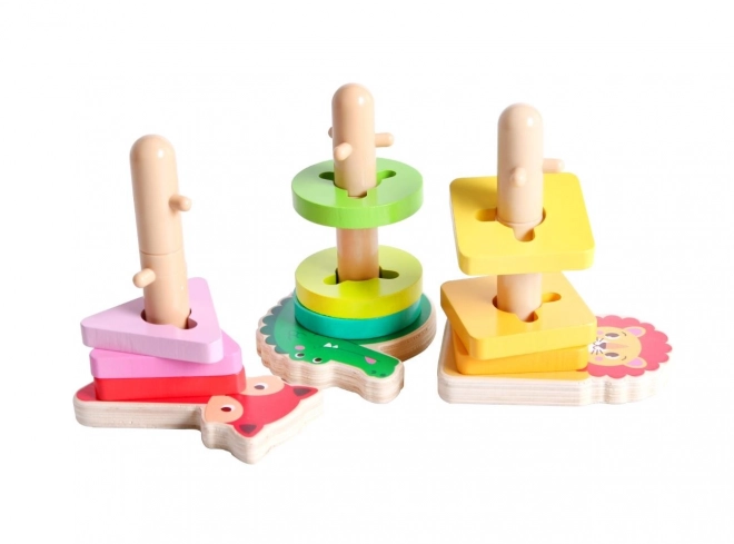 Houten sorteerdieren