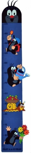Kinder groeimeter Mol – blauw, foam, 5 delen