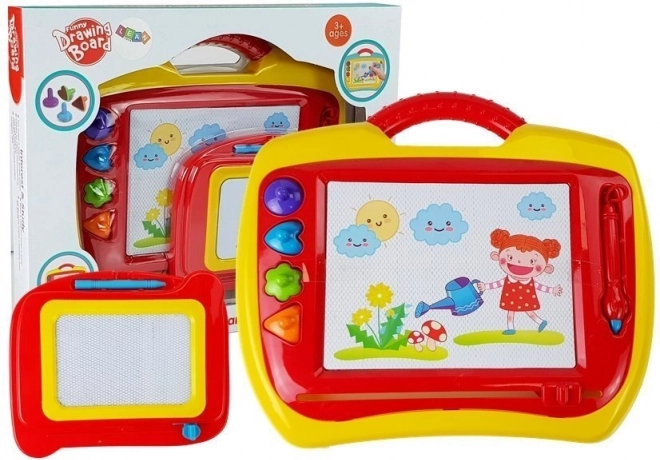 magnetisch tekenbord znikopis – set van 2 stuks, rood‑geel