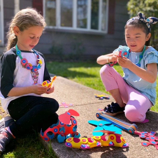 Magnetische blokken Clixo Super Rainbow, 60 stuks