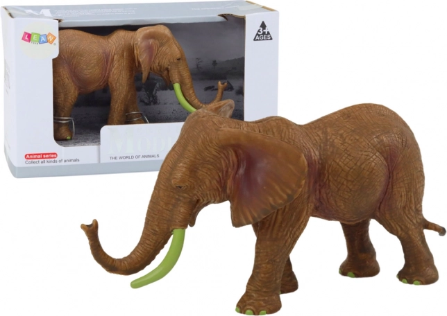 Verzamelbeeldje Afrikaanse olifant, bruin