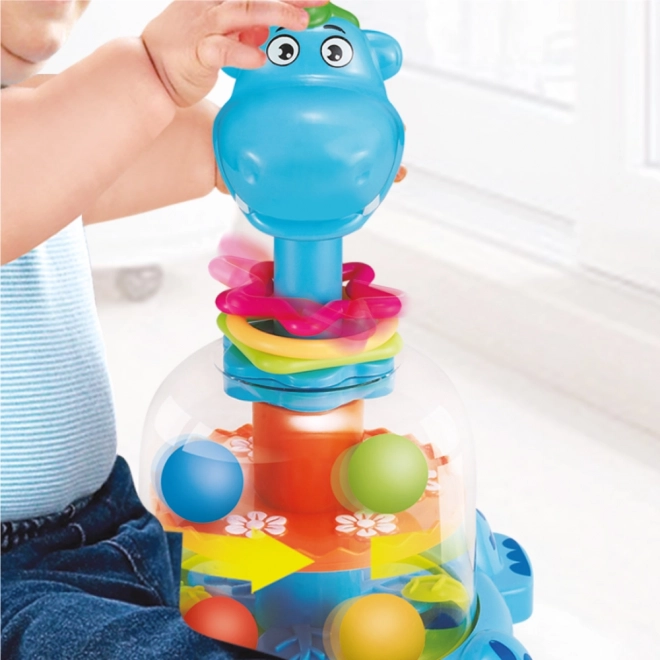 Speelgoed met balletjes dinosaurus