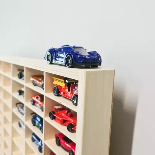 Houten plank voor autootjes