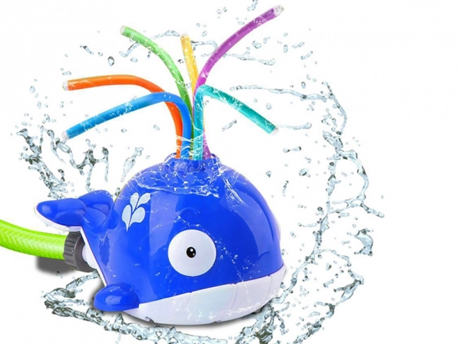 Vrolijke walvis water sproeier