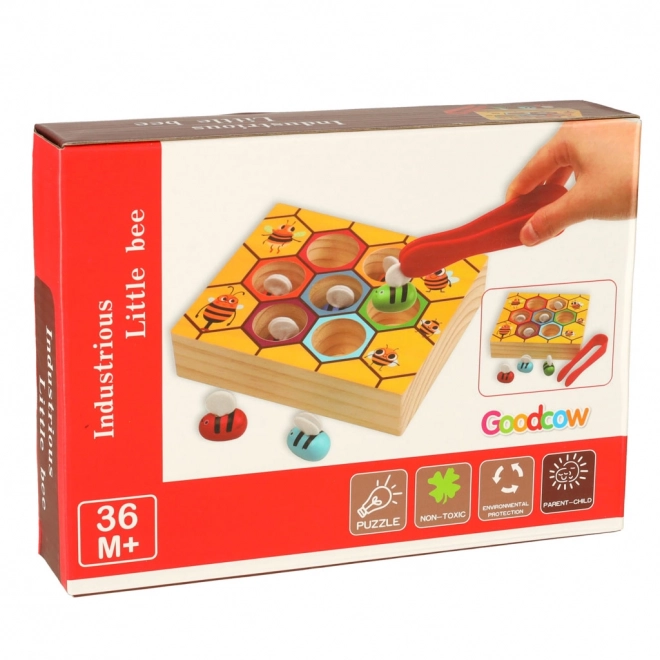 Educatief Montessori spel voor kleurtjes leren - bijtjes