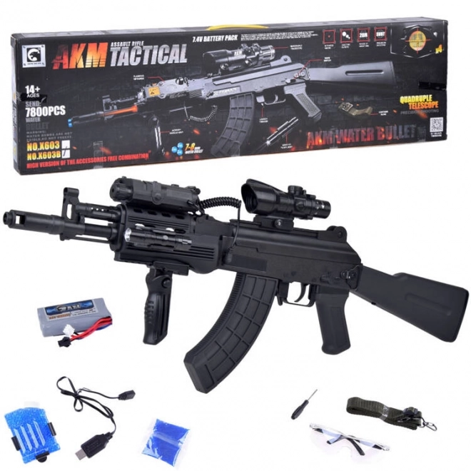 Grote realistische automatische AK-geweer met waterkogellader ZA3354