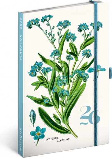 NOTIQUE Planbook Herbarium 2026, 13 x 21 cm