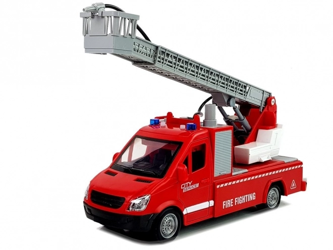 Brandweerwagen met wrijvingsaandrijving 1:16