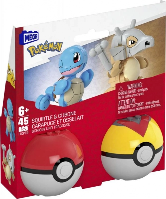 Mega Pokémon blokjes 45 stuks Squirtle en Cubone