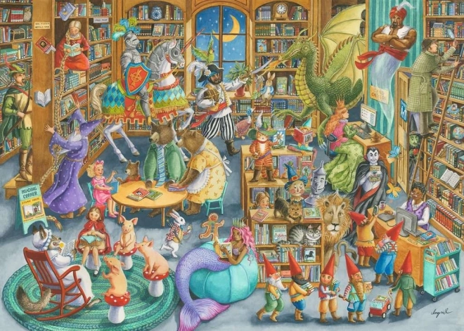 Puzzel 2D 1000 Ravensburger Noorden in de bibliotheek