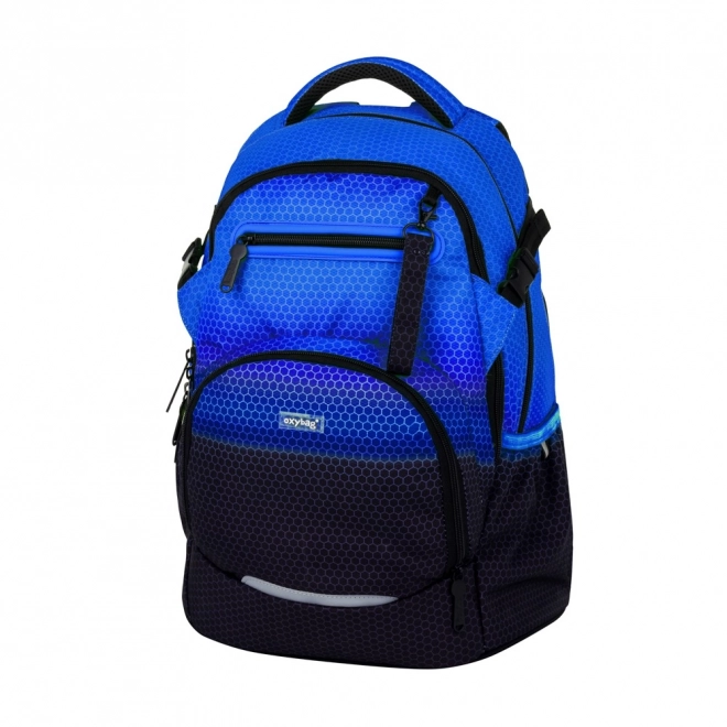 Schoolrugzak Blauwe Ombre