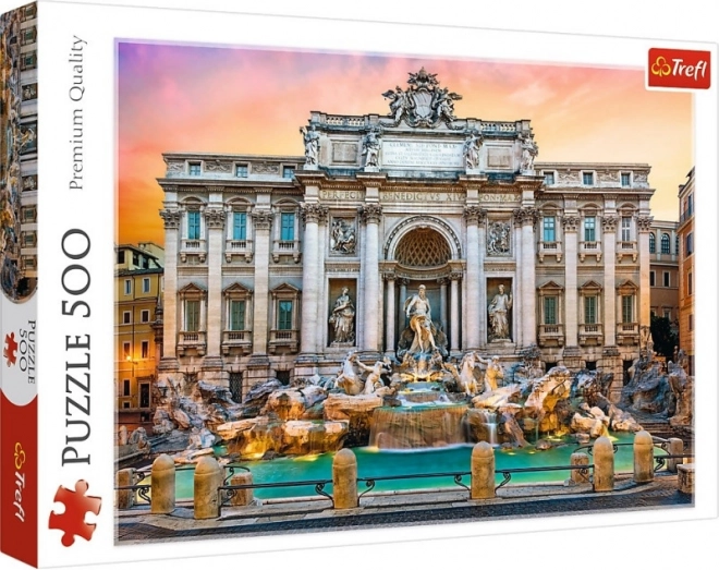 Puzzel 500 stukjes Fontana di Trevi, Rome Trefl