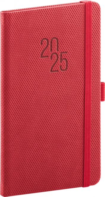 Zakagenda Diamante 2025, rood, 9 × 15,5 cm
