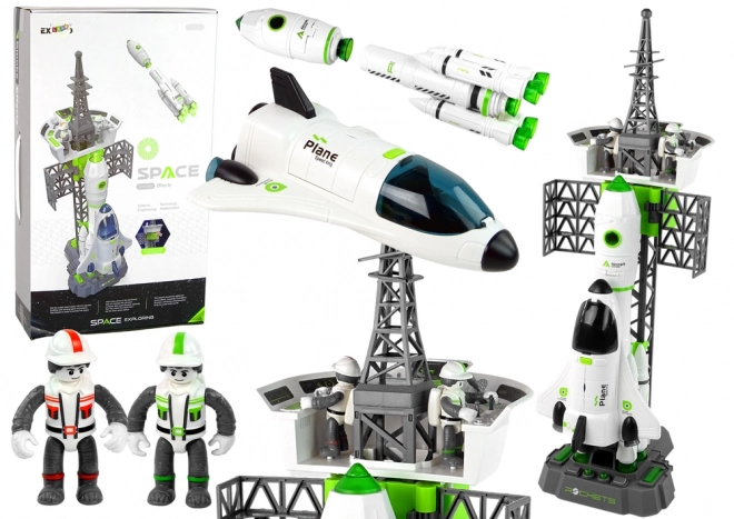 Ruimtestation Set raket spaceshuttle geluid rook