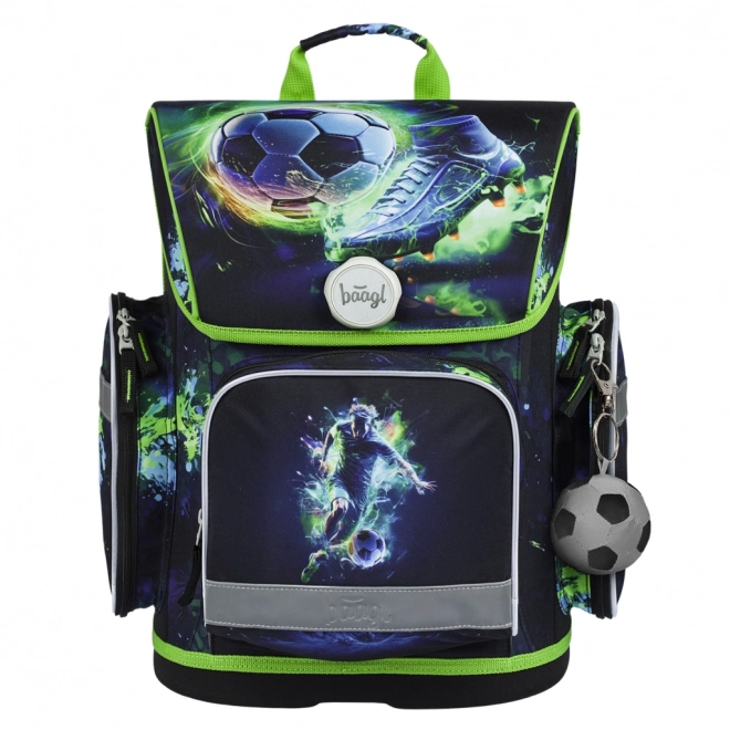 BAAGL 3 SET Ergo Voetbalspeler: schooltas, etui, zak