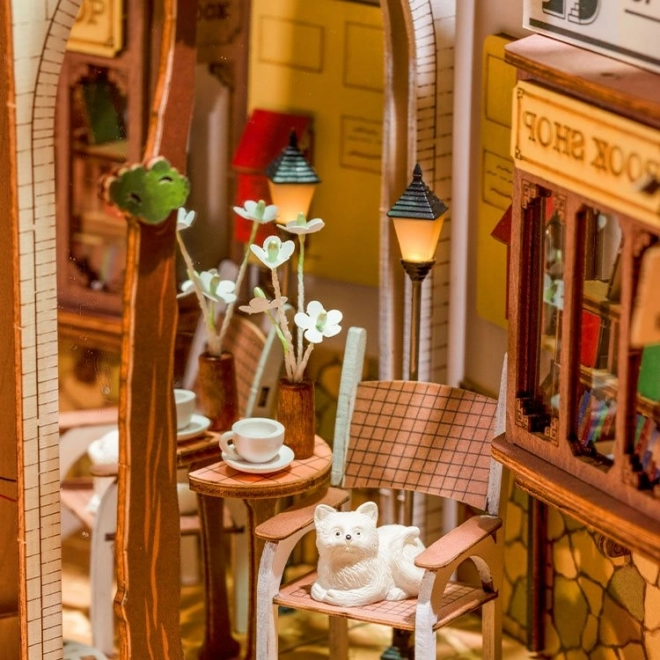 Boekensteun Zonnestad met LED-verlichting 3D model