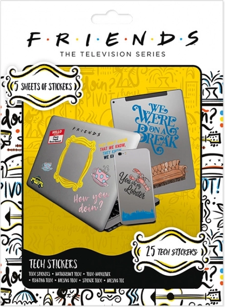 Vinylstickers Friends, set van 25 stuks