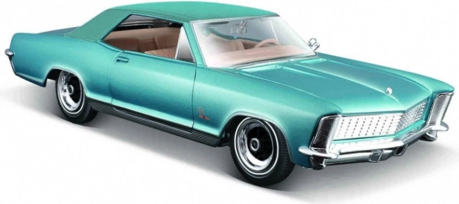 Model Buick Riviera 1965 blauw 1/24
