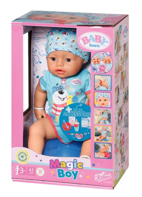 BABY born met magische fopspeen, jongetje, 43 cm