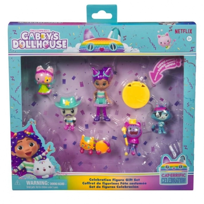 Cadeauset verzamelfiguren Gábis magische huisje – Feest