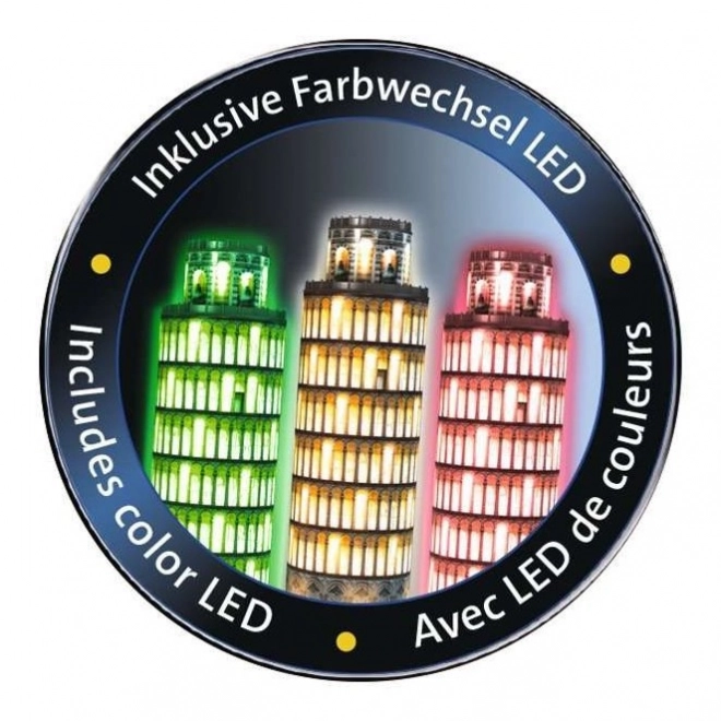 RAVENSBURGER Verlicht 3D puzzel Nachteditie Scheve toren van Pisa 216 stukjes