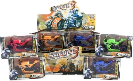 Plastic motorfiets voor kinderen 11 cm