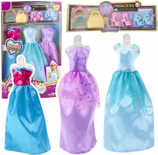 Set jurkjes en accessoires voor poppen ANLILI – 9 stuks