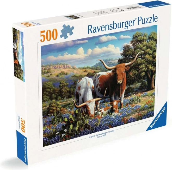 Puzzel Vee in de weide 500 stukjes