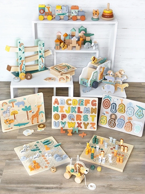 Small Foot Spel kleurige Memory Safari