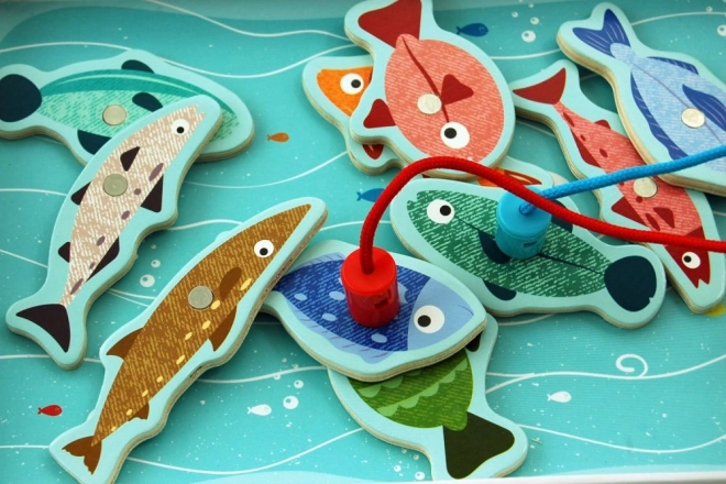 Magnetisch spel - Pinguïn bij de vissen