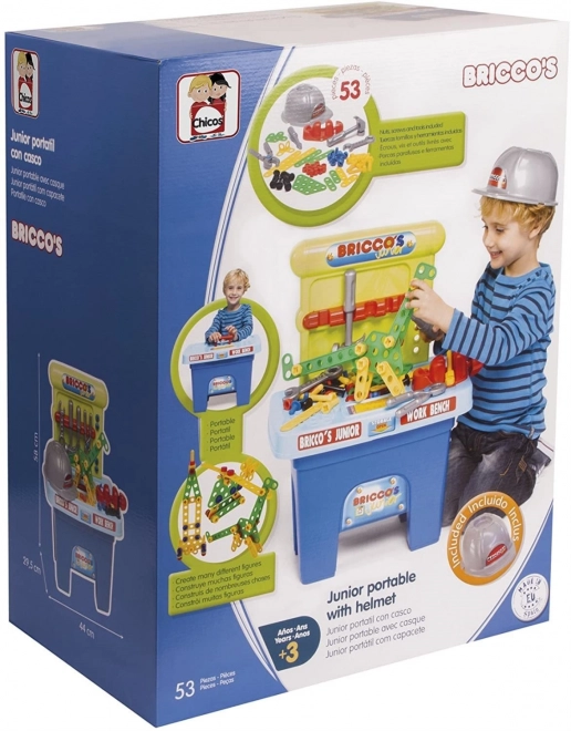 Werktafel voor kinderen met helm