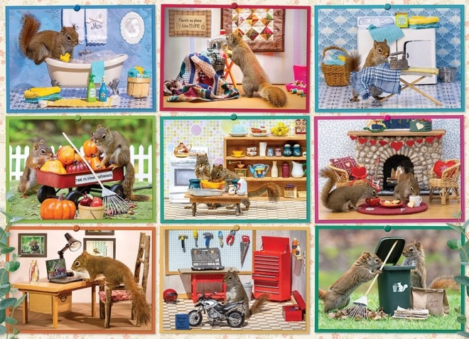 Puzzel Eekhoorns Thuis COBBLE HILL 1000 stukjes
