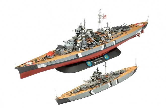 Cadeauset Revell Legendarische Bismarck 1/700