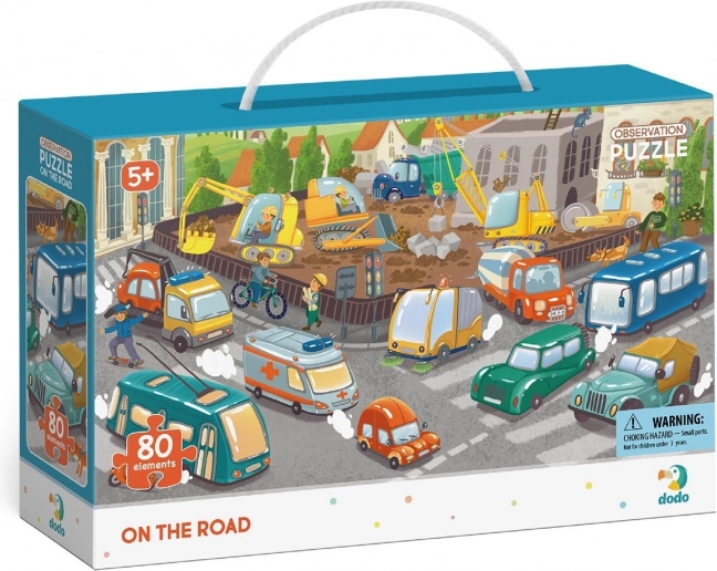 DODO Puzzel met Zoekopdracht Onderweg 80 Stukjes