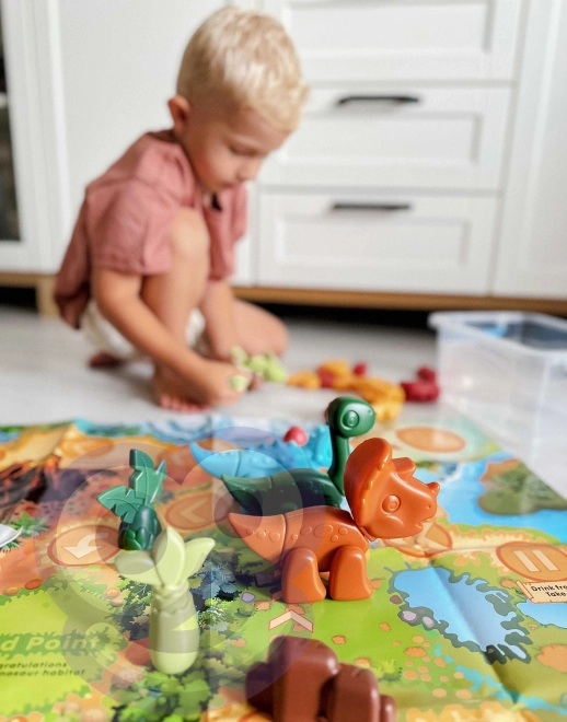 Constructieset Dinosauriërs 2in1 bordspel