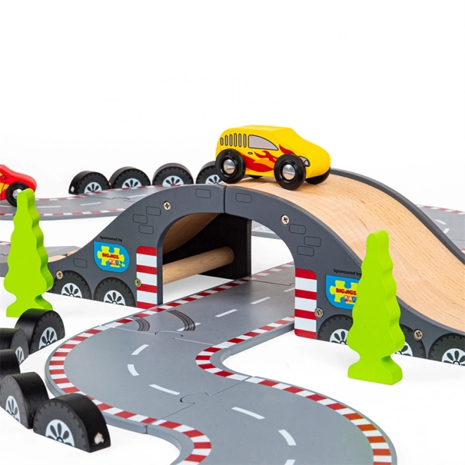 Bigjigs Rail Houten Racebaan Wedstrijddag