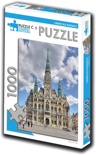 Puzzel Liberecká radnice 1000 stukjes – toeristische editie