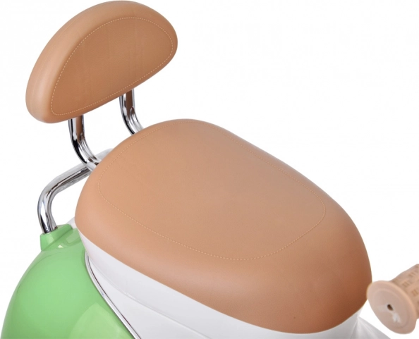 Klassieke elektrische kinderscooter oranje – Groen
