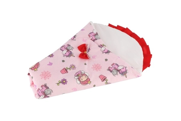 Inbakerdoek voor pop in wieg 45 cm